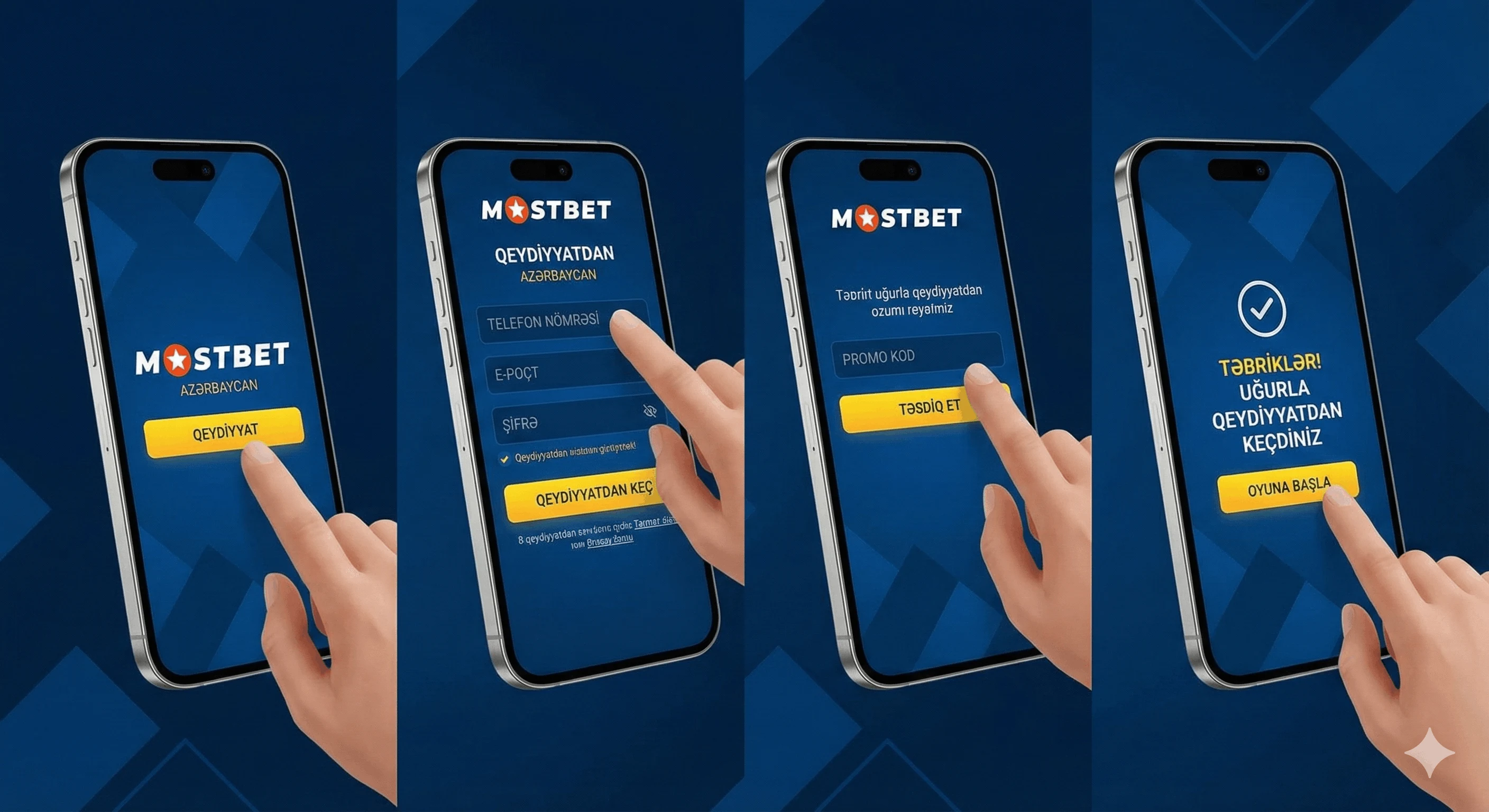  Mostbet Azerbaijan saytında qeydiyyat prosesinin addım-addım təsviri